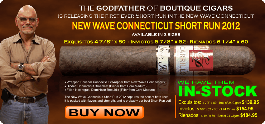 New Wave E.P. EP Carrillo Connecticut Short Run 2012 Exquisitos Invictos Rienados | Top QualityCigars.com