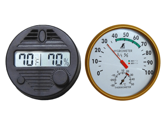 HUMIDOR HYGROMETERS ANALOG & DIGITAL