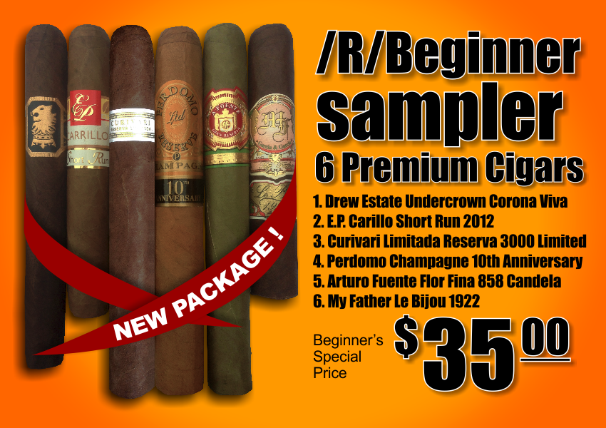 /R/Beginner Sampler | 6 Premium Cigars